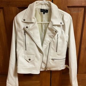 White Leather Jacket